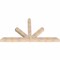 Ekena Millwork Saratoga Smooth Timber Gable Bracket, Douglas Fir, 96"W x 52"H x 5 1/2"D x 5 1/2"F, 13/12 Pitch GBW096X52X0606SAR00SDF - alternate 5